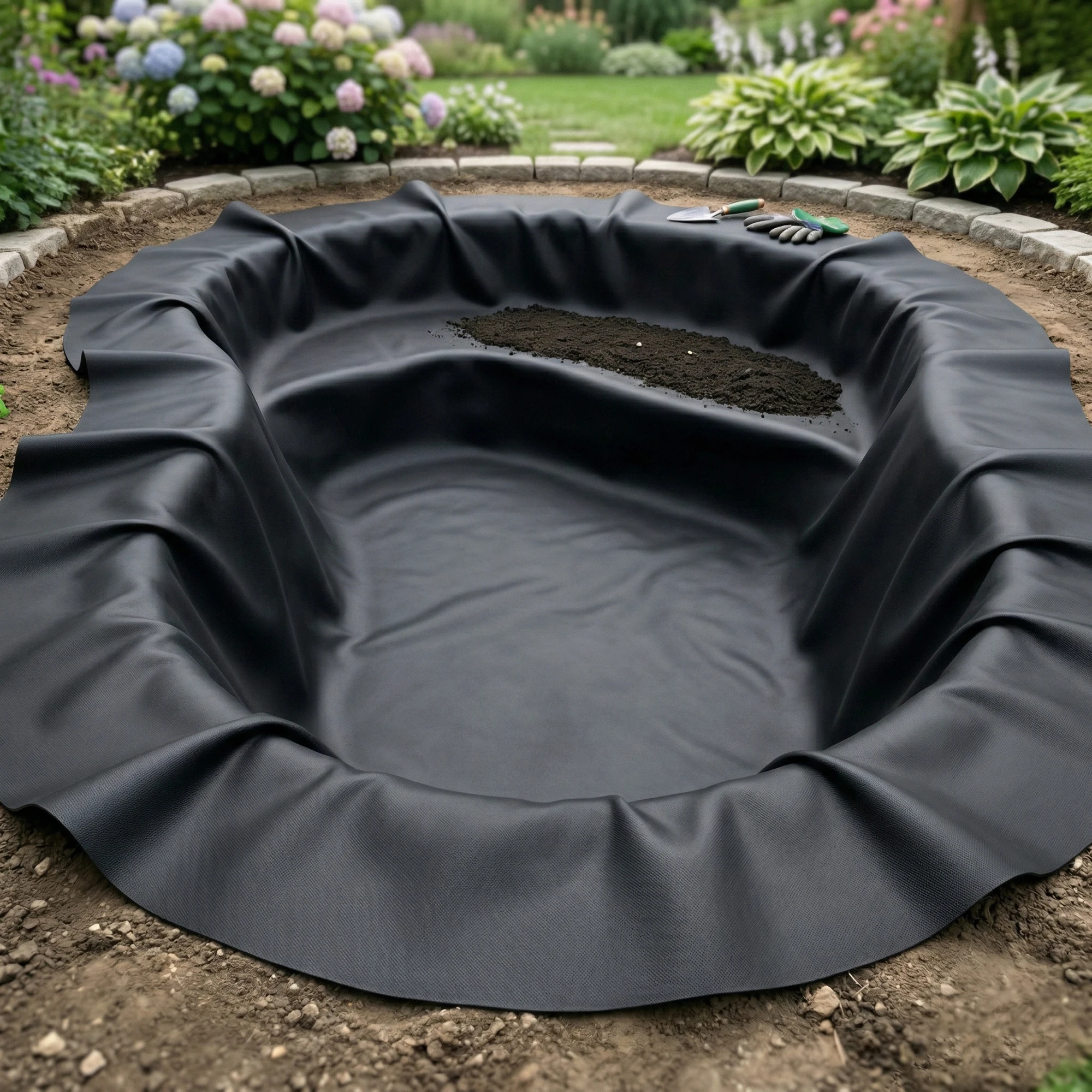 Membrană EPDM iaz Elastoseal SealEco pentru hidroizolații iazuri decorative, lacuri și bazine. Grosimi 0.75mm - 1.5mm.