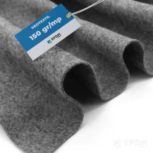 Geotextil 150 gr/mp rolă jumbo 6m x 230m pentru filtrare, drenaj și separare straturi sol în construcții