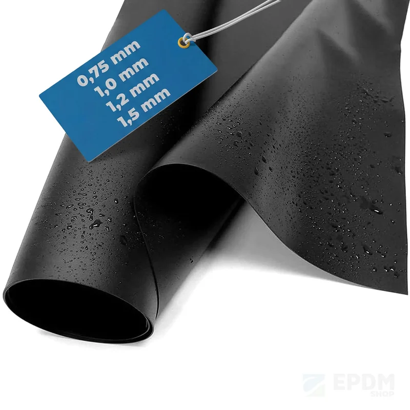 Geomembrană EPDM Elastoseal SealEco pentru iazuri și bazine apă grosimi 0.75-1.5mm